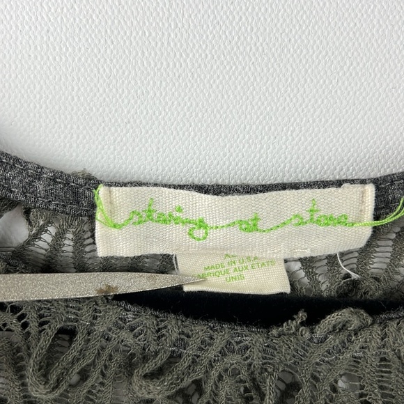 Anthropologie Staring at Stars Green Knit Sweater size XS - Picture 2 of 9